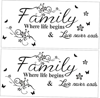 Yardenfun 2 Pçs Alfabeto Adesivos De Parede Adesivos De Parede Removíveis Decalques De Letras Alfabeto Decalques De Parede Decorações De Parede Decalques De Parede Do Banheiro Decoração Da