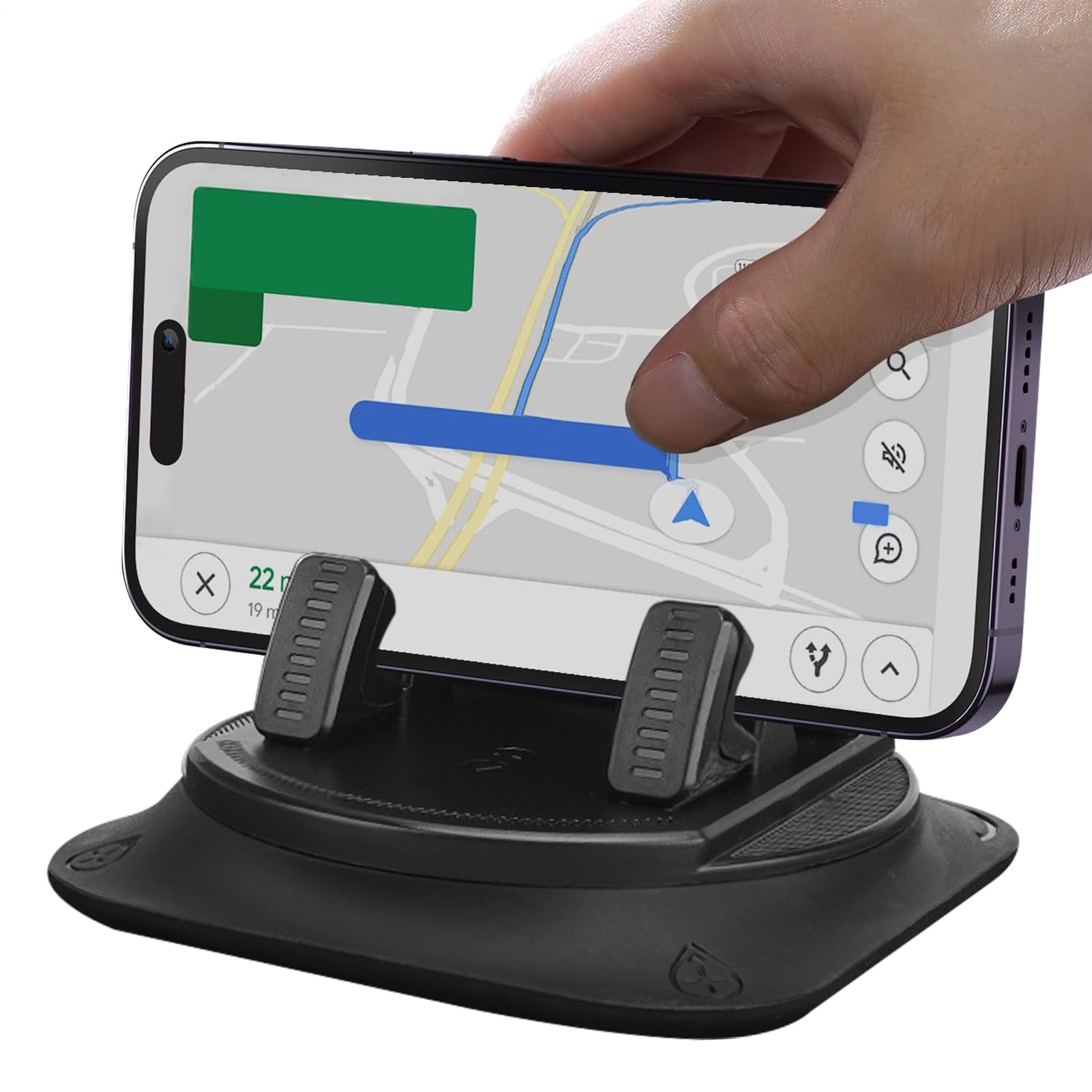Soporte de teléfono para salpicadero, Soporte de Silicona para teléfono Celular, Organizador automotriz, Herramienta Adhesiva Segura y compacta para Minivan, sedán, camioneta, 4.1 x 4.1 x