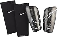 Nike Mercurial Lite Shin Guards - Ultra-Thin Lightweight Soccer Protection Black/White Large