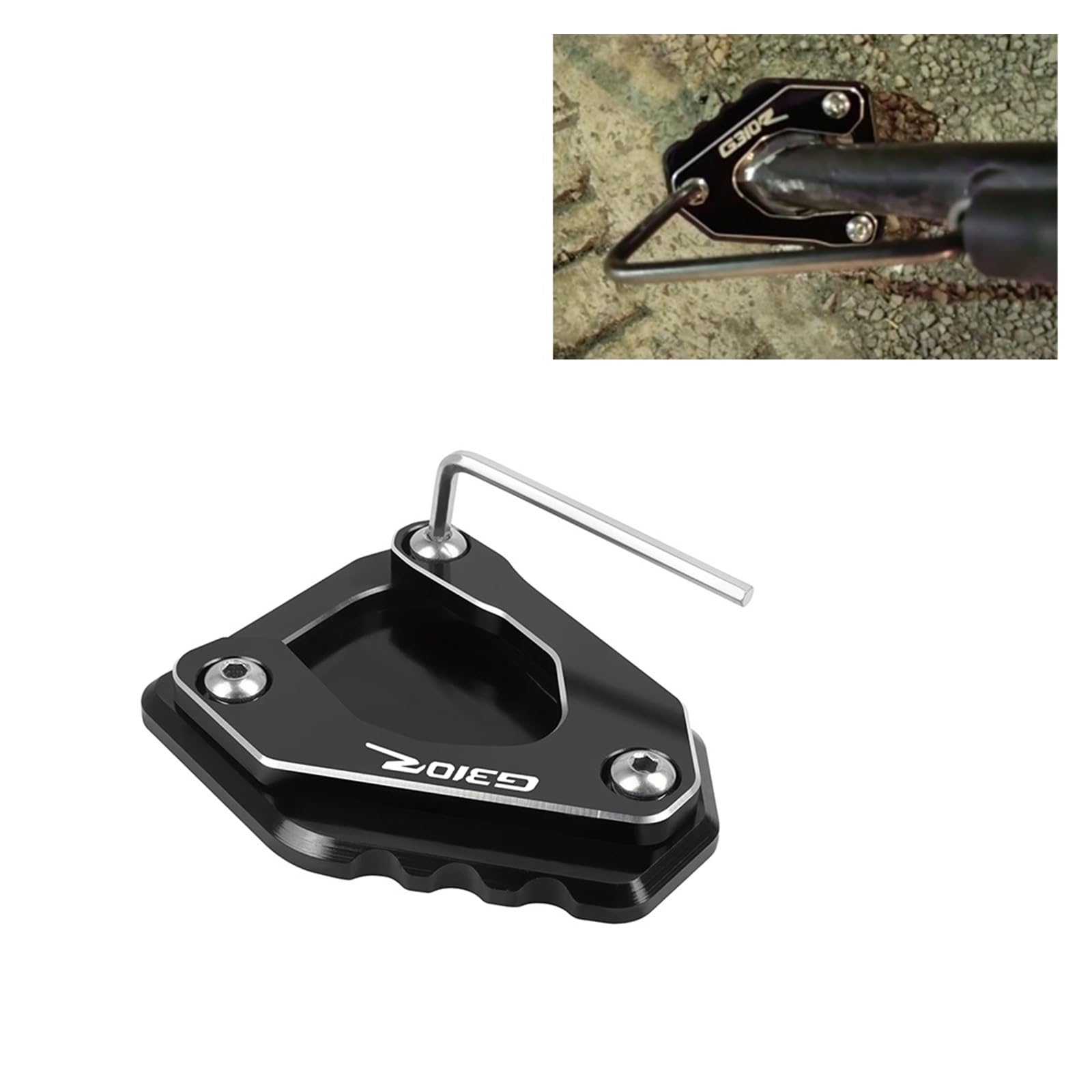 Moto Supporto Laterale pada Piastra Di Estensione Del Cavalletto Laterale Per Moto, Per BM&W G310 RG 310R G 310 R 2017-2019 2018