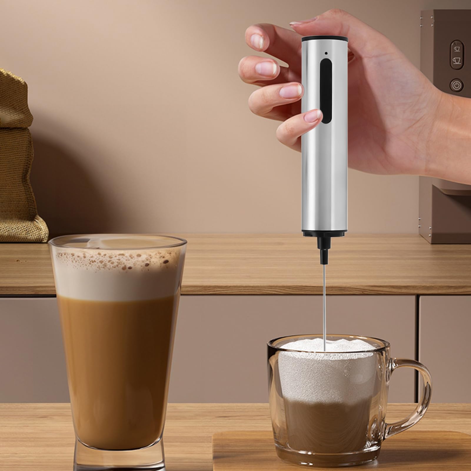 Frusta elettrica,Montalatte | Ricaricabile Silenziosa Frusta A Tripla Velocità Per Tè Cioccolato Caffè Cucina