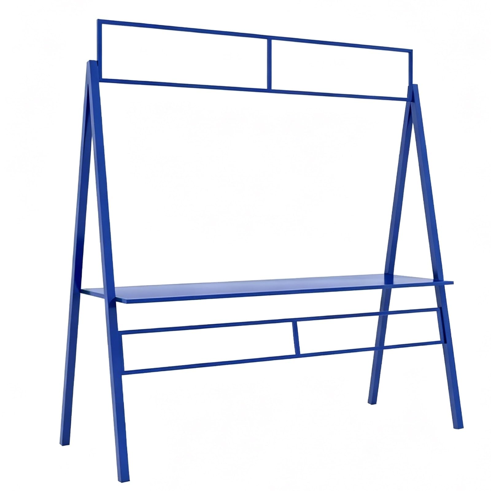WANGCEPLSD Foldable Farmers Market Stand, Carbon Steel Frame, Bearing 220lbs, Roadside Farm Stand, for Street Vending(Blue,80cm/31in)