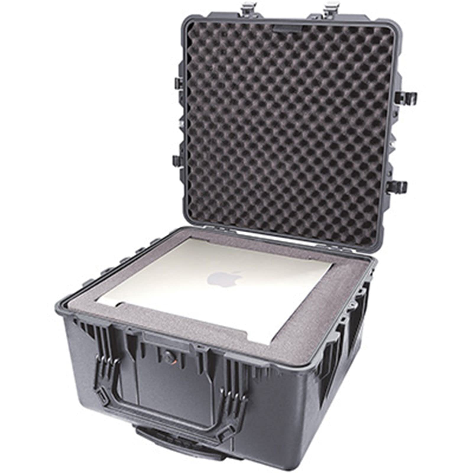 PELI 1640 Caso di trasporto pesante, IP67 Impermeabile e a prova di polvere, Capacità di 130L, Prodotto in USA, Con Inserto in schiuma personalizzabile, Colore Nero
