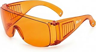 UVtech SLEEP-1 100% Blaulichtfilter und Grünlichtfilter orange Brille Computerbrille PC Gaming Bluelight Filter Uv Blue Light Blocking Glasses Anti Damen Herren