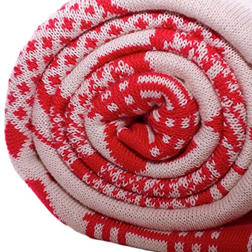 Baby-Decke/Kuscheldecke/Schmusedecke aus 100% Bio Baumwolle kba (GOTS) Rot 110 x 140 cm Made in Germany Cover