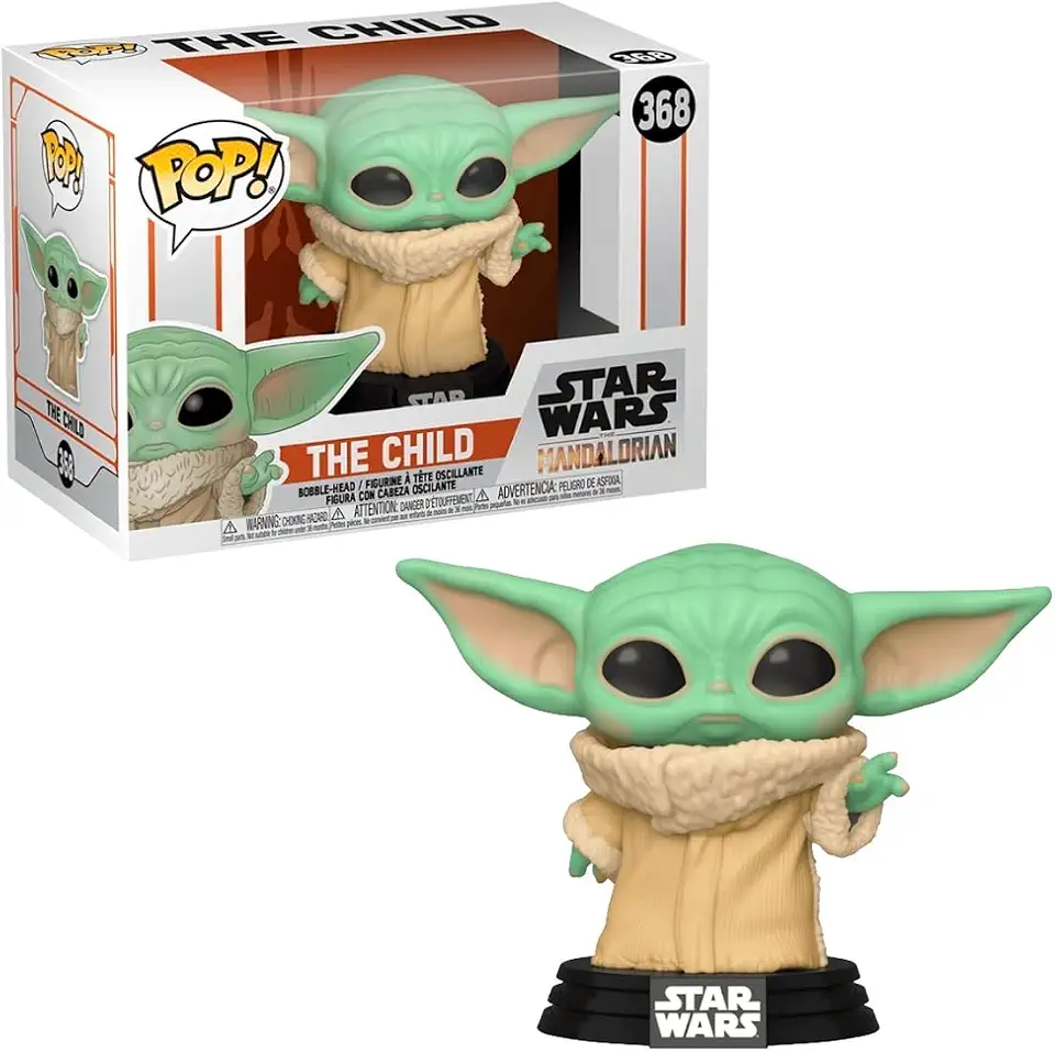 Candide, Boneco, Funko POP! Baby Yoda, Star Wars Mandalorian - 10 cm