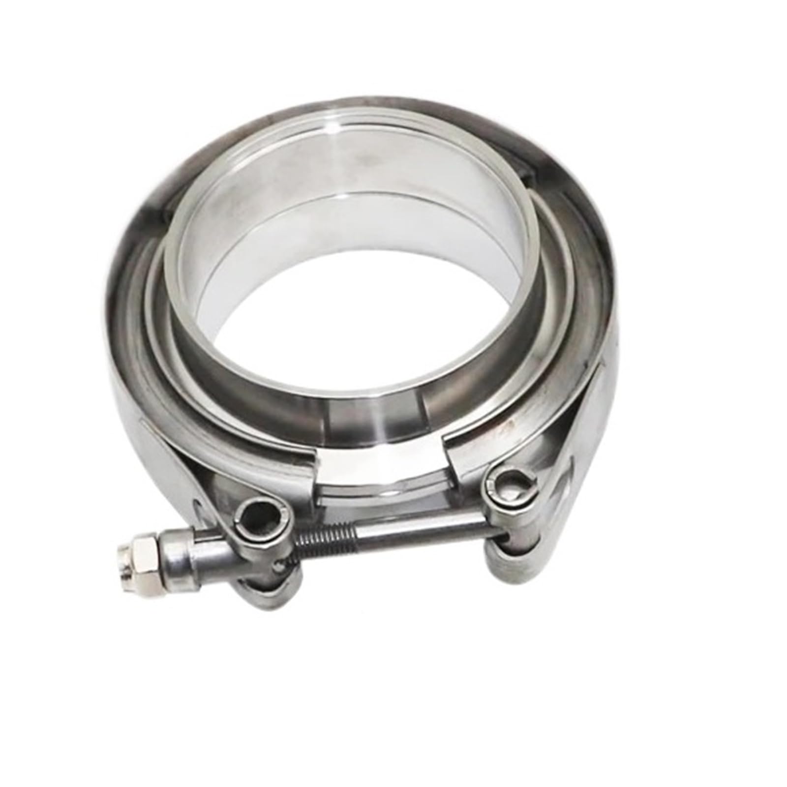 Hqycl Men's 2.25 Inch 57Mm Universal Car 304 Stainless Steel V Band Clamps Turbo Exhaust Pipe Vband Clamps Clamps Pipe Connector(2.25 Inch 57Mm)