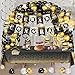 All-in-One Graduation Party Decorations Kit – Premium Black and Gold Theme Includes Banner, 110 Balloon Arch Kit, 2 Tablecloths Perfect for School & College Graduation Parties