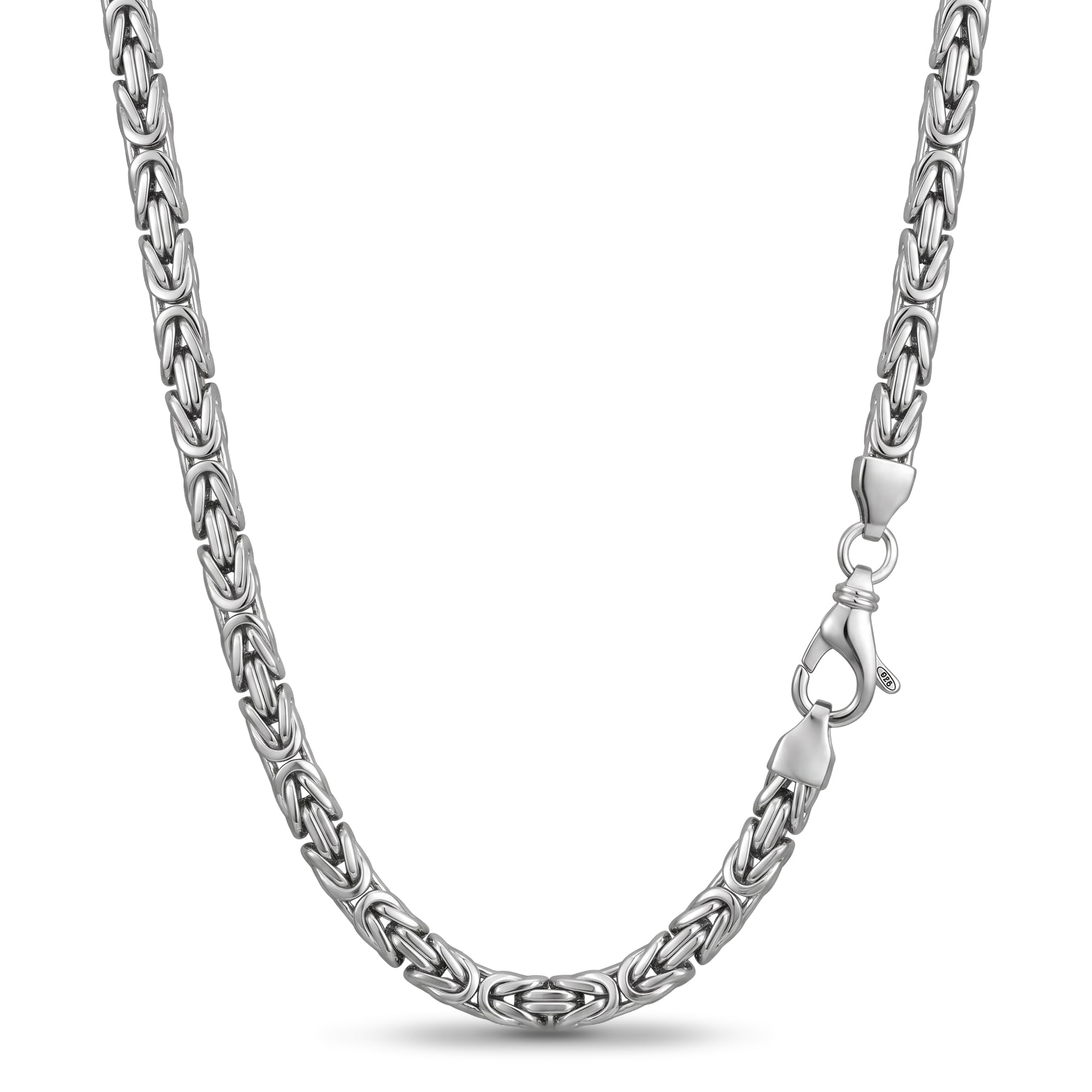 Königskette 925 Silber Kette Herren Halskette 3 mm 101095-0 | Silberkette 925er Sterling-Silber massiv mit Schmuck Box in den Längen 45 50 55 60 70 cm verfügbar