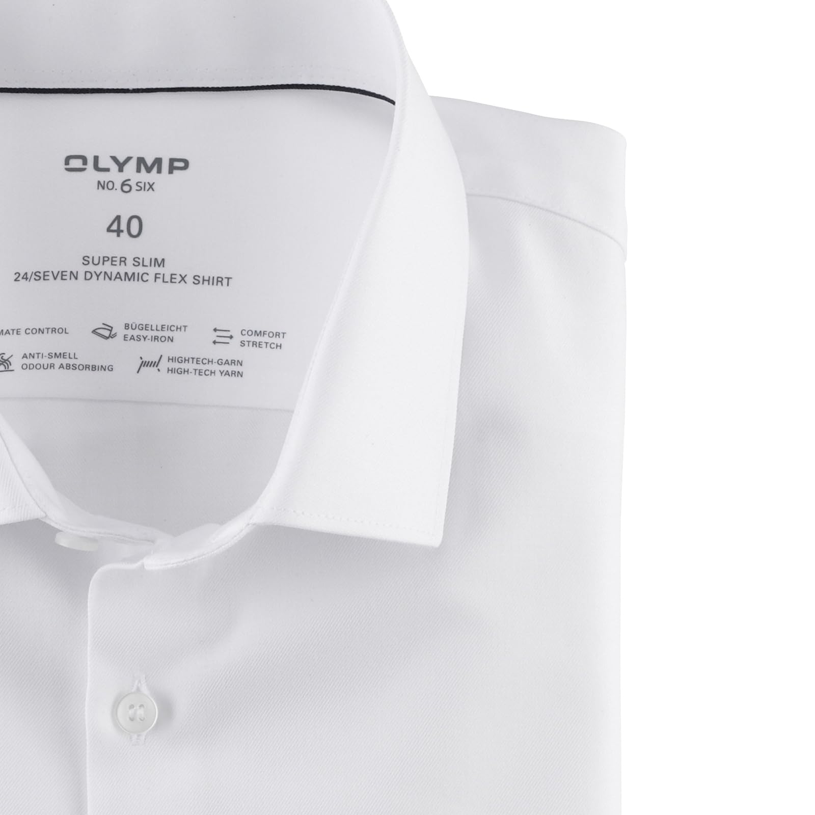 OLYMP Herren Oberhemd Langarm No.Six.24.Seven,Twill,super Slim,Modern Kent