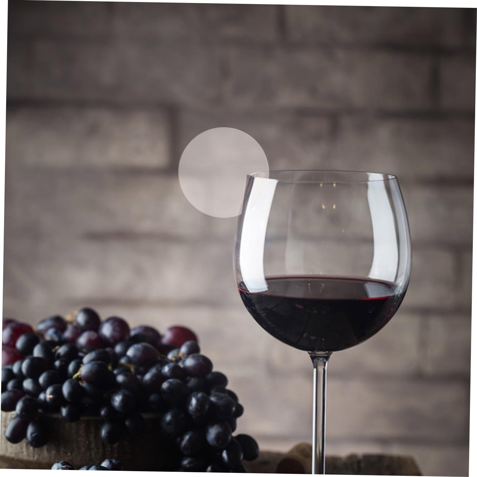 Étiquettes de Boissons Acryliques Rondes Marqueurs à Vin Réutilisables 60pcs Décoration et Reconnaissance Accessoires de Fête pour Verres à Vin en Restaurant et Famille