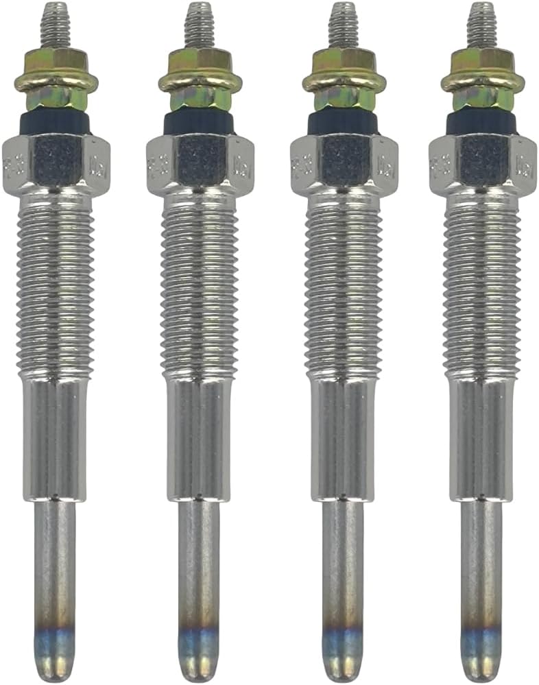 4X 10.5V Glow Plug 9010978-51 901097851 Compatible with Hyster Yale Forklift H3.00DX A466 H1.50-2.00 A475 Compatible with Mazda Engine XA 2.5L HA 3.0L 4 Cylinder 1436863-00 1368846
