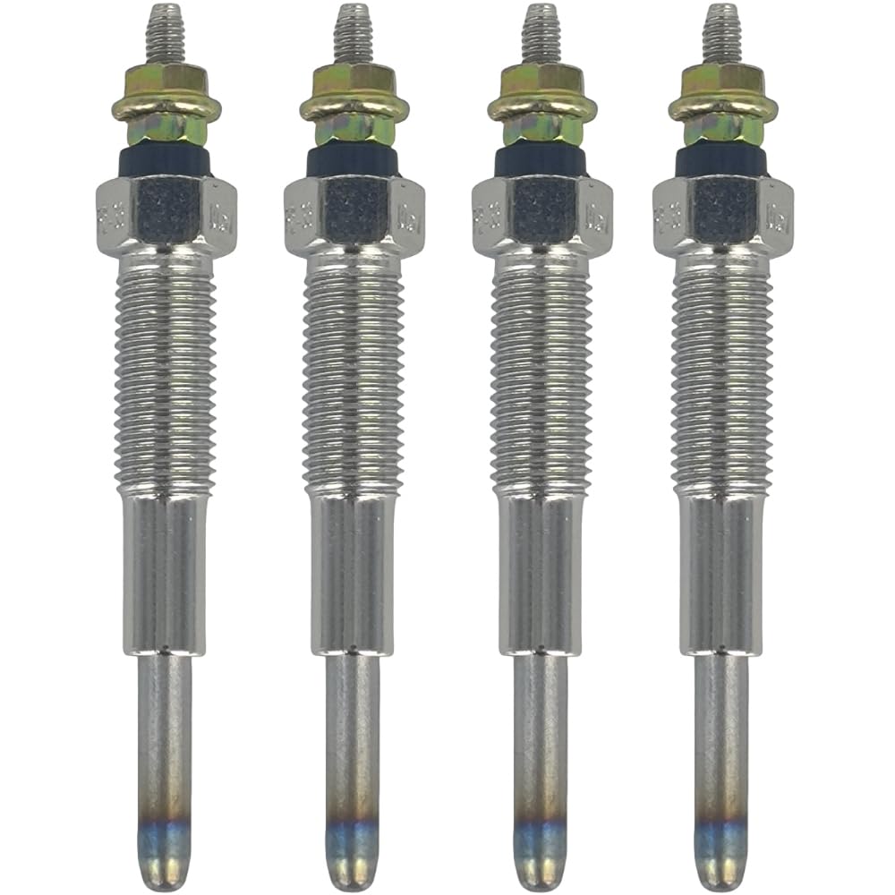 XYZIL 4X 10.5V Glow Plug 9010978-51 901097851 Compatible with Hyster Yale Forklift H3.00DX A466 H1.50-2.00 A475 Compatible with Mazda Engine XA 2.5L