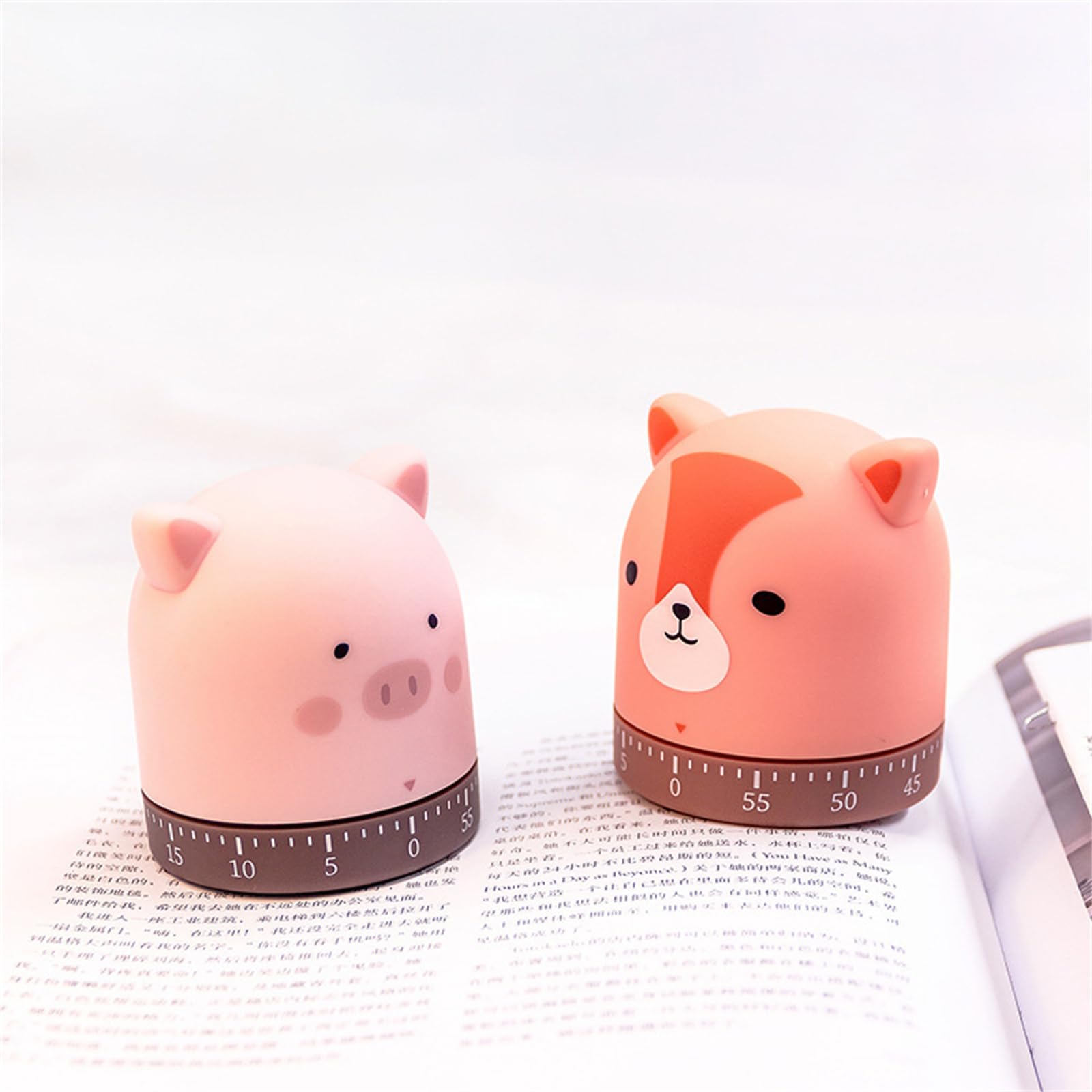 Mechanischer Küchentimer In Tierform (Wolf) – 60-Minuten-Countdown, Aufzieh-Funktion, Kinderfreundlich – Für Küche, Klassenzimmer & Home-Office