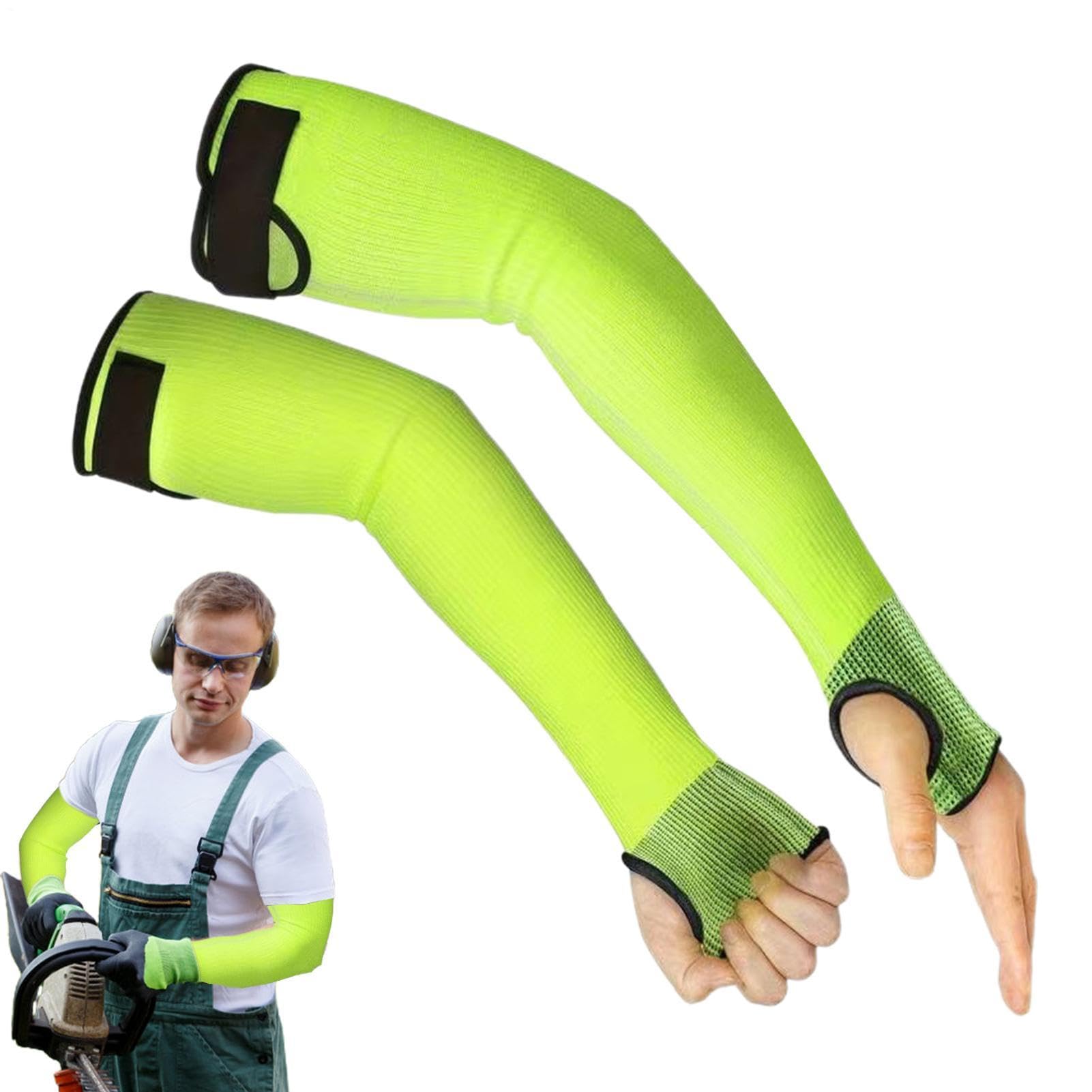 Ocastuted Arm Protection Sleeves - Adjustable Forearm Protector - Cut Resistant Arm Guards - for Glass Handling Welding Kitchen Pet Grooming Yard Gardening Yard