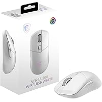 msi VERSA 300 WIRELESS WHITE - Mouse da gioco - Sensore ottico 8000 DPI