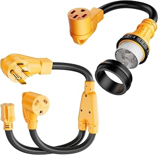 MECMO RV 50 Amp to 30 Amp and 15 Amp Y Splitter