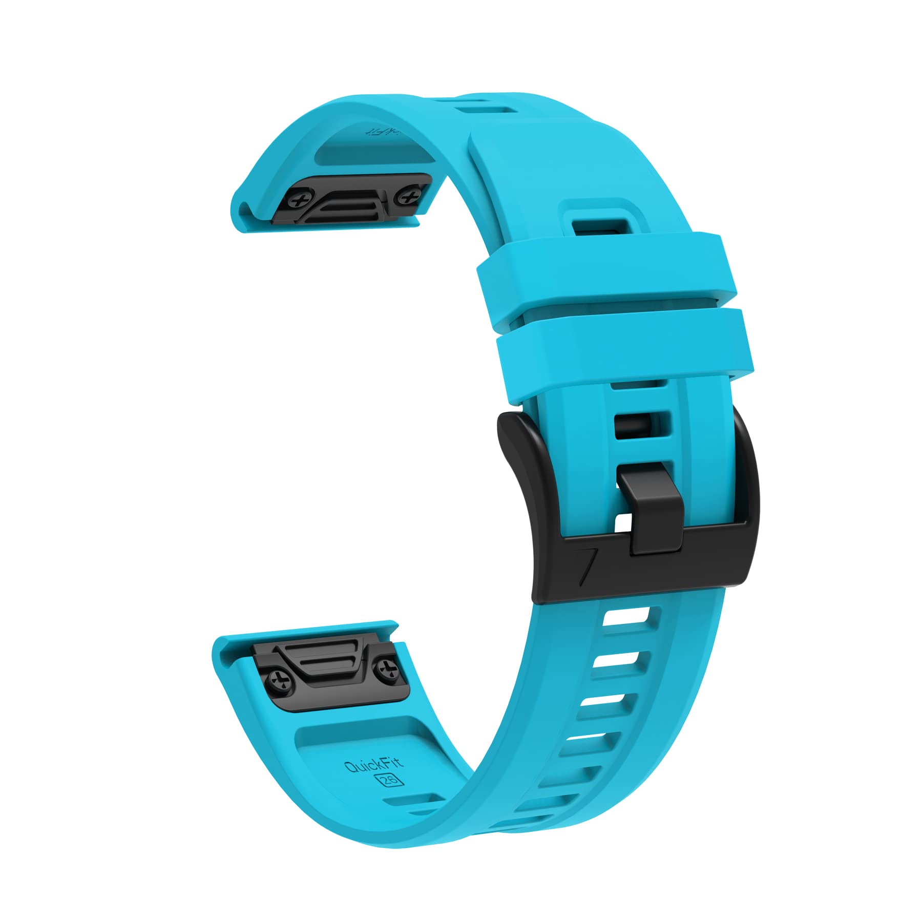 AISPORTS 26mm Quick Fit Watch Strap Compatible with Garmin Quatix 7X Solar/6X Solar/3 Strap Silicone Sport Wristband Replacement Strap for Garmin Instinct 2X/Epix Pro Gen 2 51mm/Descent MK1/MK2/MK2i