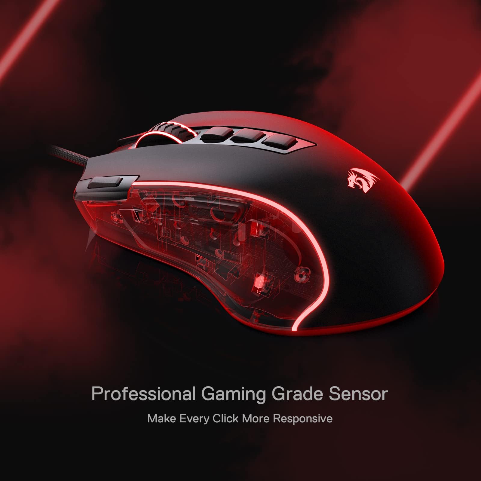 Redragon K617 Fizz 60% Wired RGB Tastiera Gaming & M612 Predator RGB Gaming Mouse bundle
