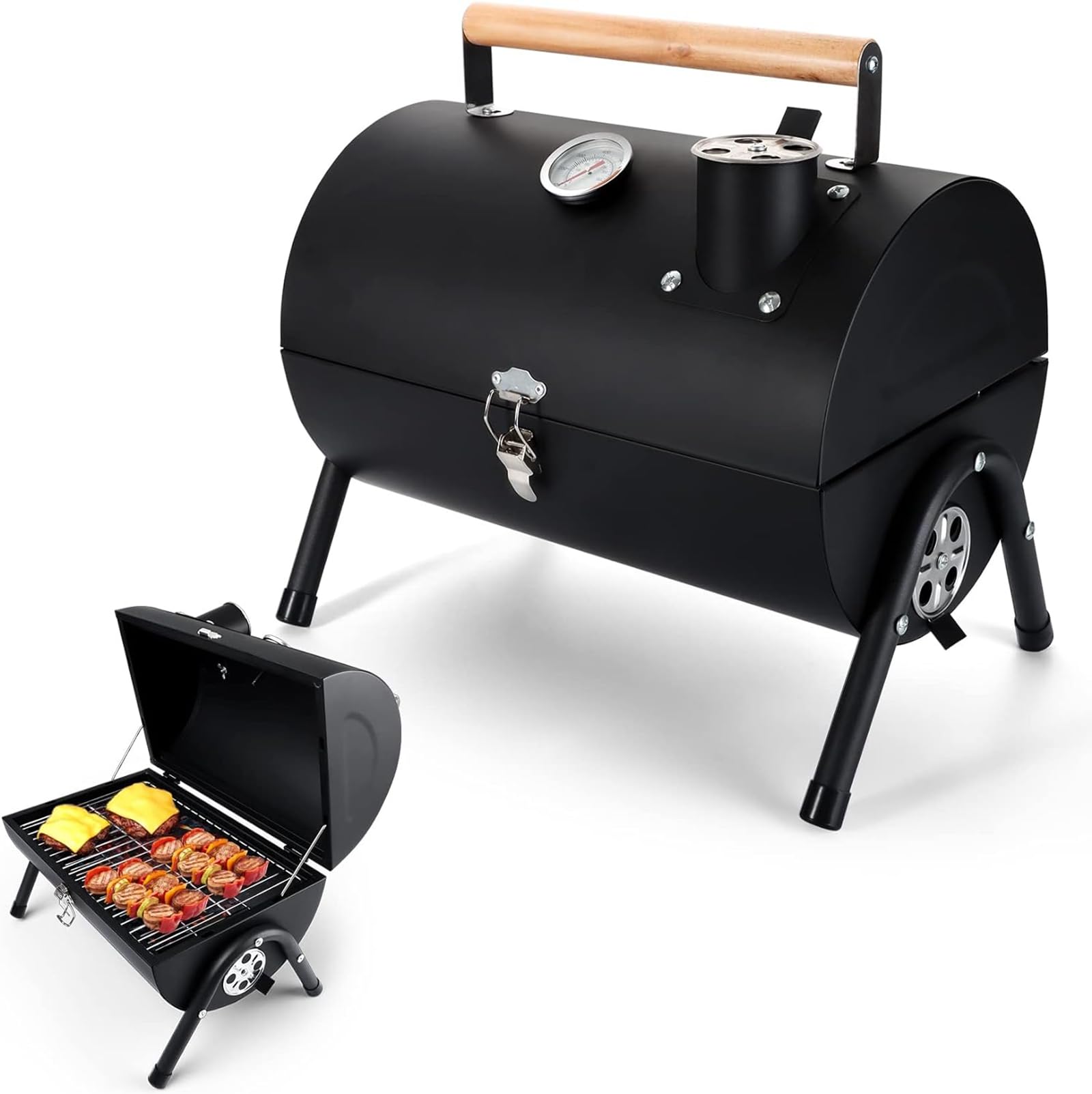 Griglia a Carbone Portatile,Griglia Per Barbecue Portatile Da Tavolo Resistente Al Calore,Acciaio Extra Spesso,Resistente Alle Alte Temperature,facile Da Pulire,per Barbecue All'aperto Campeggio