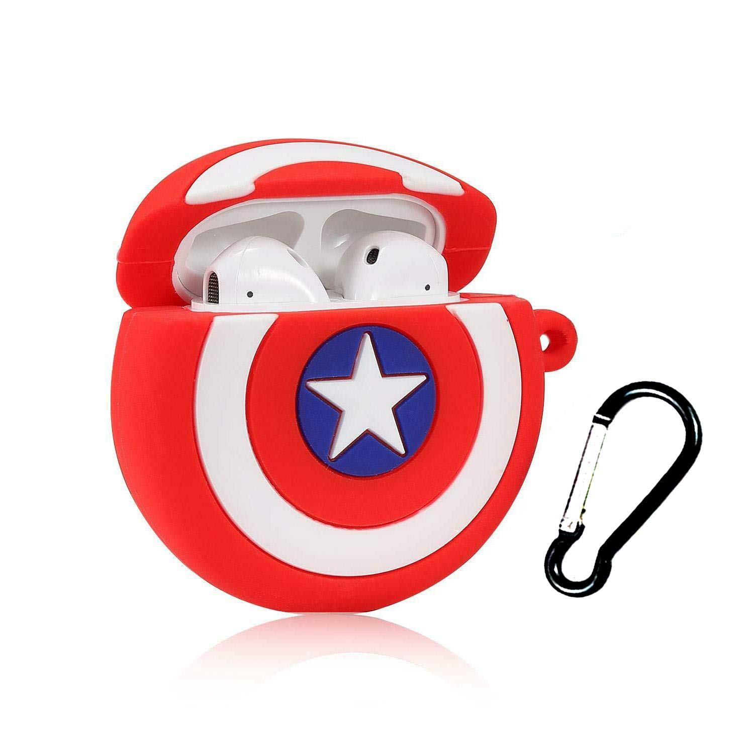 For AirPods Pro Case 3D Captain America Cartoon Soft Silicone Earphone  Cases For Apple Airpod Pro Case Cute Cover Funda - AliExpress Consumer  Electronics