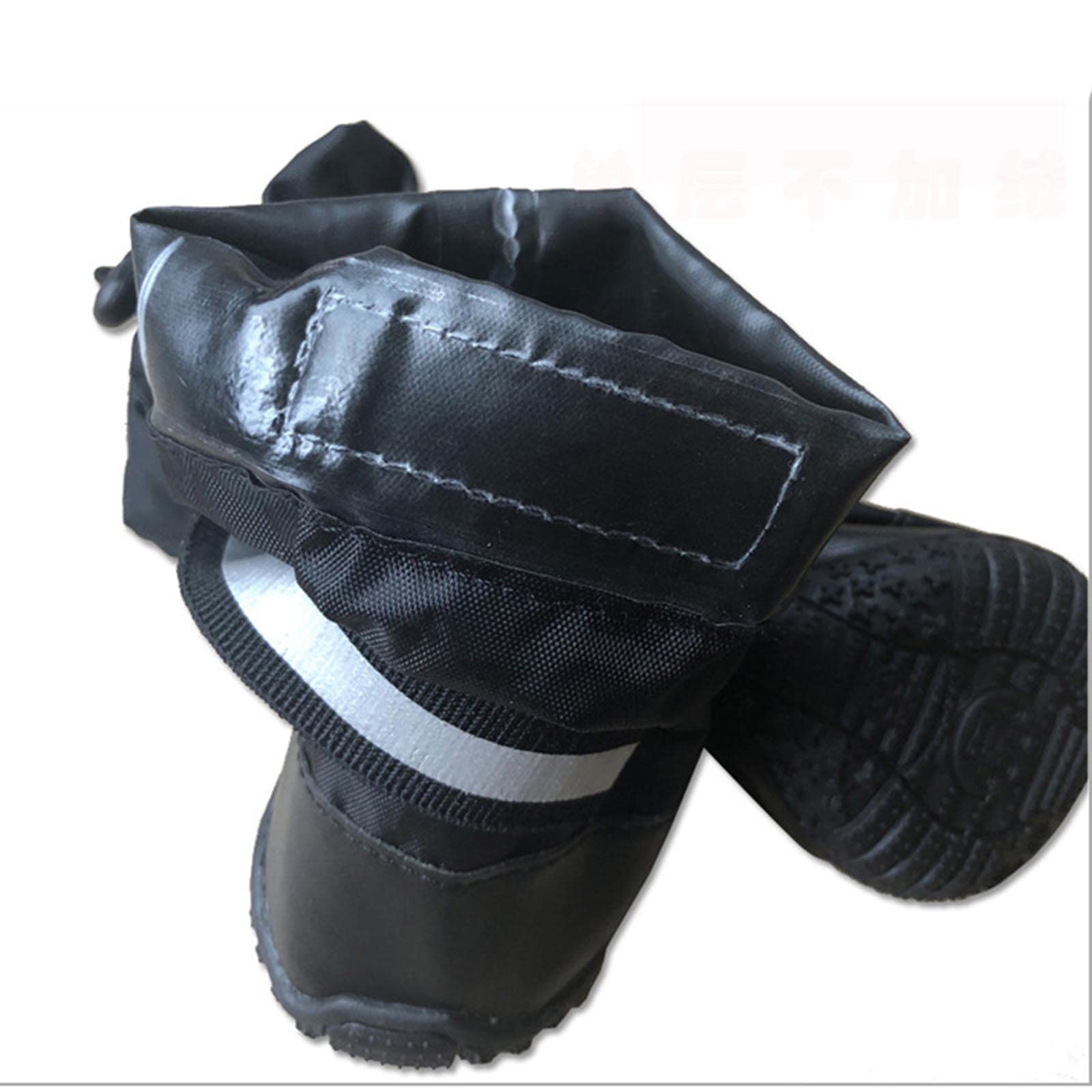 JUSHZ Hundeschuhe Wasserdicht Pfotenschutz Dog Shoes Hund Schuhe Neopren Für Große Hunde 4er-Set Mit Abriebfester Anti Rutsch Gegen Hitze Regenfest rutschfest (90,Blue)