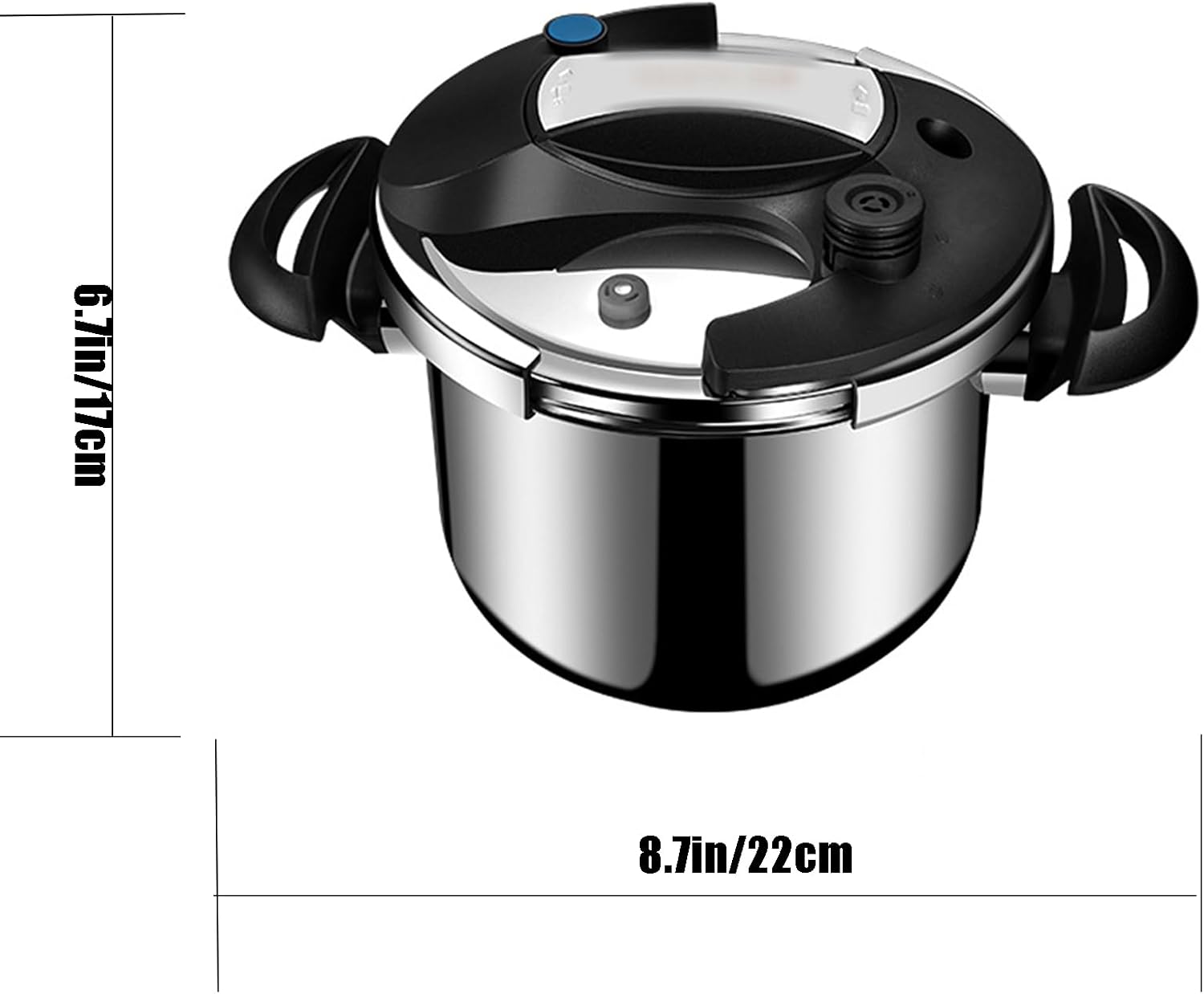 Kitchen Utensils Pressure Cooker Energy Saving Time Saving Fast Heating Good Heat Preservation Performance Suitable for All Types of Stoves Including Induction Cookers