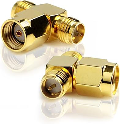 Adattatore spina prese RP-SMA tipo T RP-SMA maschio RP-SMA femmina SMA SMB Adattatore spina prese RP-SMA tipo T RP-SMA maschio RP-SMA femmina SMA SMB