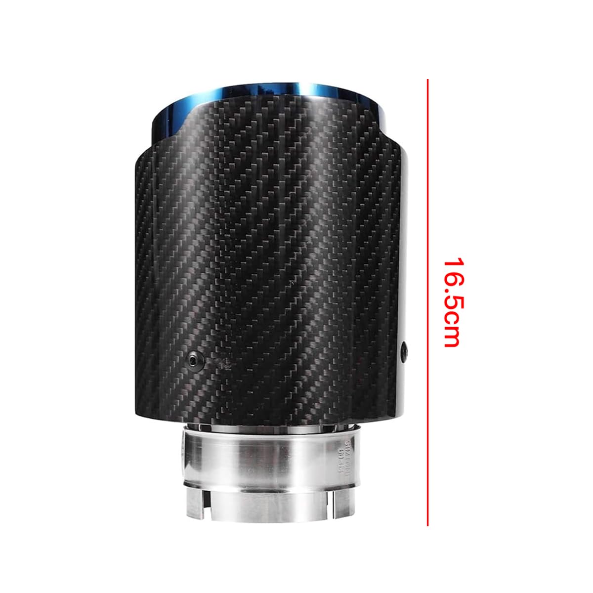 Terminale di scarico per auto, terminale di scarico dritto per auto, terminale posteriore, terminale di scarico per 63-101 mm