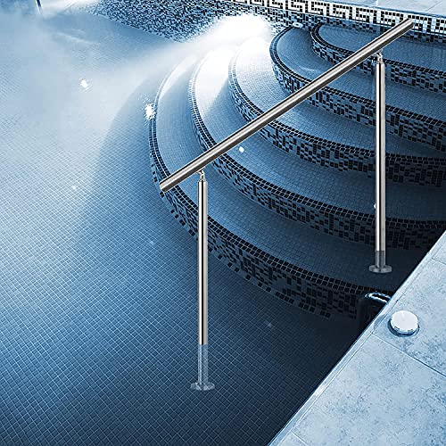 FYFUSATC Barandilla para Piscina, Escalera para Piscina, Agarre de Acero Inoxidable 304, Juego Completo de Accesorios para Exteriores, fácil de Instalar