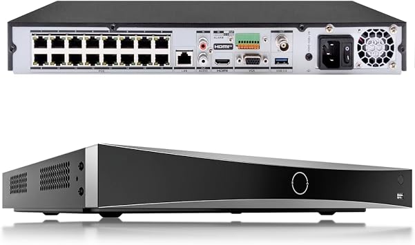 DS-7616NXI-I2/16P/S Acusense 16 Channel HIK 4K NVR Network Video Recorder with 16 POE International English Version No HDD