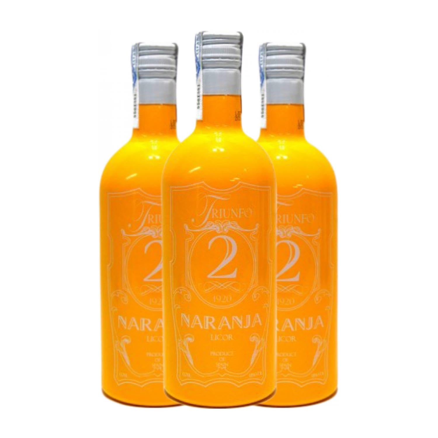 Schnapp Triunfo 2 Licor de Naranja 70 cl (Caja de 3 Botellas de 70 cl)