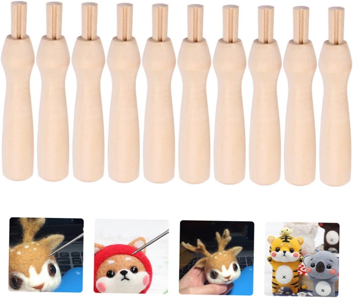 ADOCARN 40pcs Felting Handles for Crafting Easy to Use Punch Needle Grips Versatile and Portable Needle Tool for Beginners and Professionals