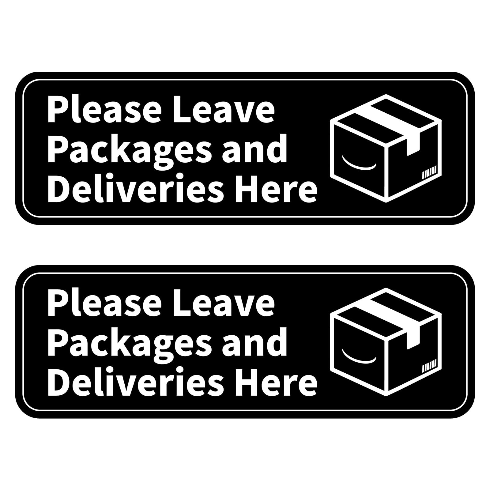 Amazon.com: 2pcs Please Leave Packages and Deliveries Here Sign, 3x9 ...