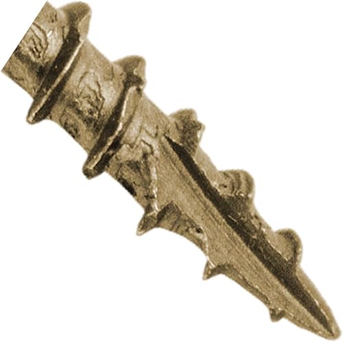 Miniatura 3 de #8 x 2-12" Cabeza de armadura blanca modificada con revestimiento exterior de estrella de bronce  Tornillo de madera de gabinete Torxcabeza de