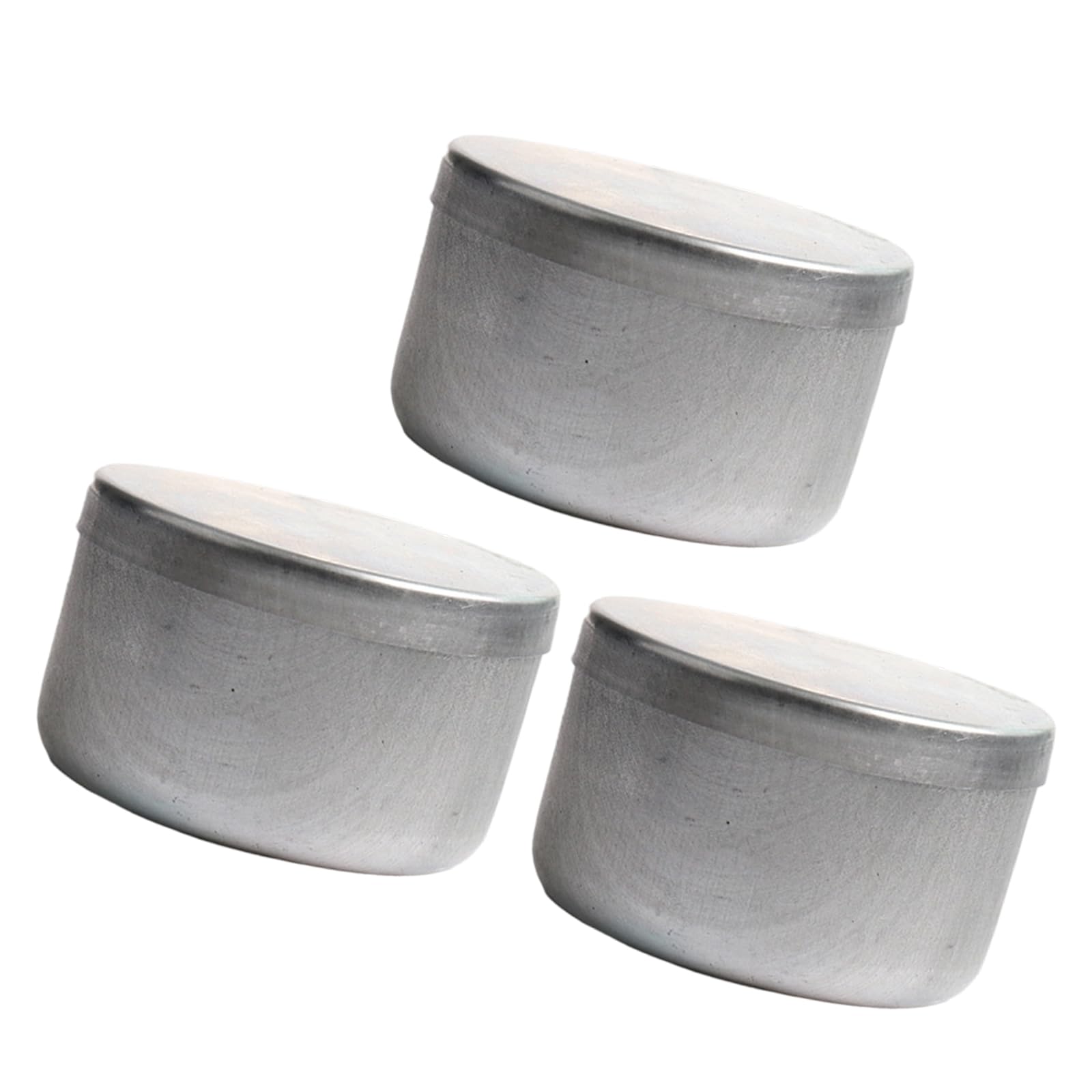 XuQiZZpp 3Pcs luminum Soil Sample Box Lid Round Storage Containers for Laboratory Testing Leakproof Aluminum Jars for Soil