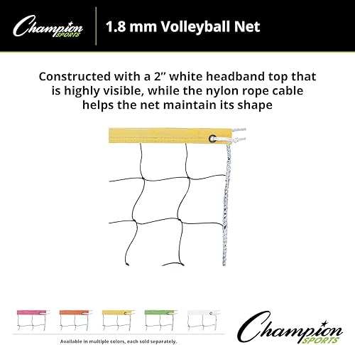 Vista 20 de Champion SportsVolleyball Nets Negro/Blanco