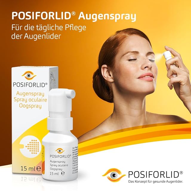 Foto 2 de 6 de Posiforlid Augenspray zur Pflege gereizter Augenlider, 15 ml Solución