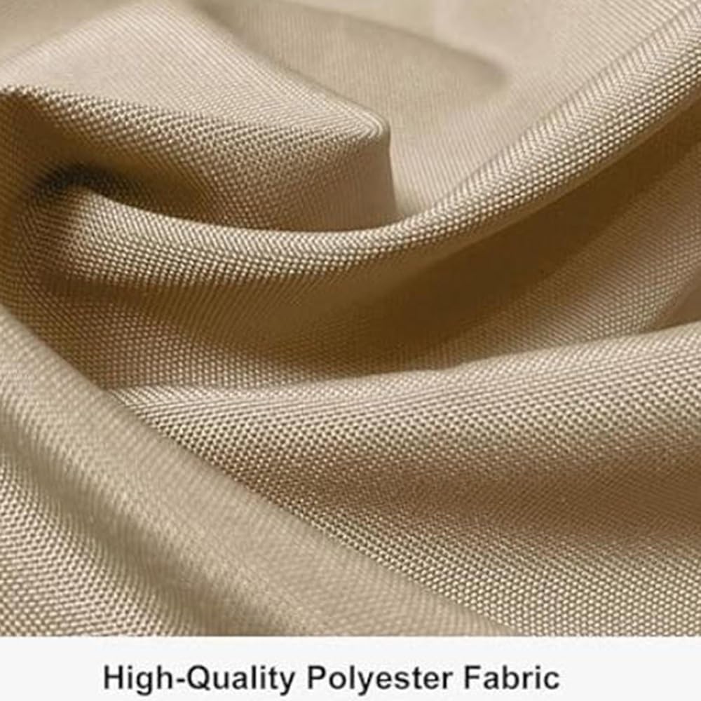 Telo di Ricambio per Ombrellone Rettangolare 3×2 M 6 Stecche Tessuto di Ricambio per Ombrellone Copertura di Ricambio per Ombrellone(Khaki)