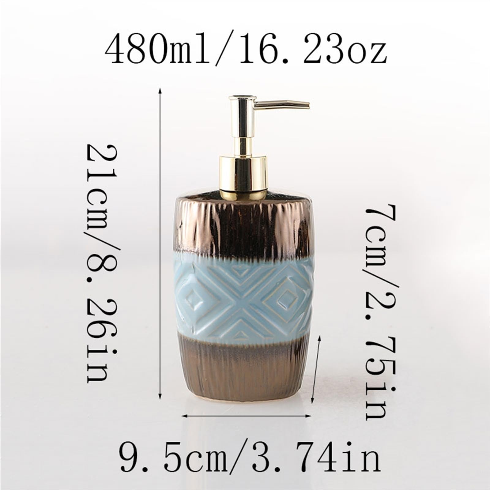 Dispensador de jabón de cerámica para baño, dispensador de jabón de baño, dispensador de jabón de manos, para jabón de manos, jabón, dispensador de bomba de mano