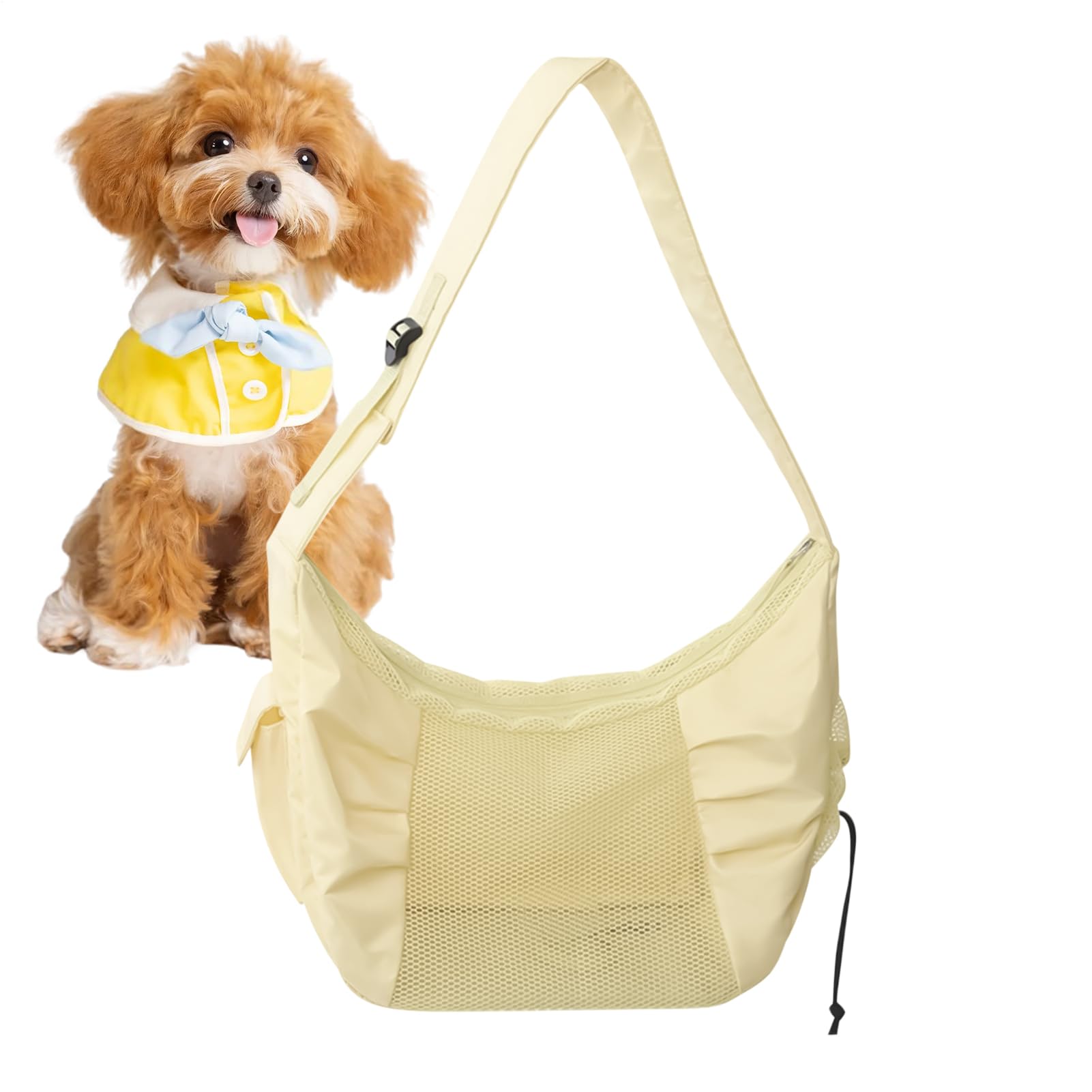Sac de transport pour chat de voyage grande capacité avec maillage aéré et bandoulière