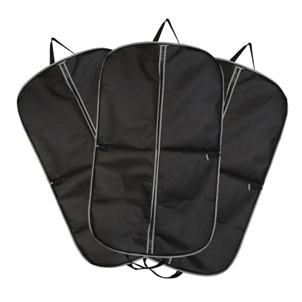3 piezas Funda para Trajes de Viaje Protector de Ropa con Cremallera Asa y Tejido No Tejido Transpirable Plegable Antipolvo para Maletero y Viajes