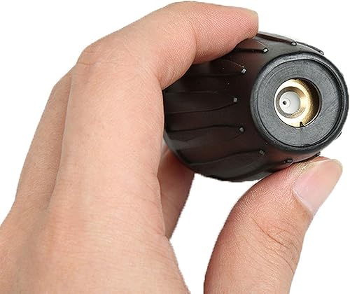 Miniatura 6 de TopHomer Hidrolavadora de 4000 PSI Boquilla Turbo Boquilla Spray Tip 360 Giratorio 14 '' Conexión rápida con 7 puntas de boquilla de pulverización,