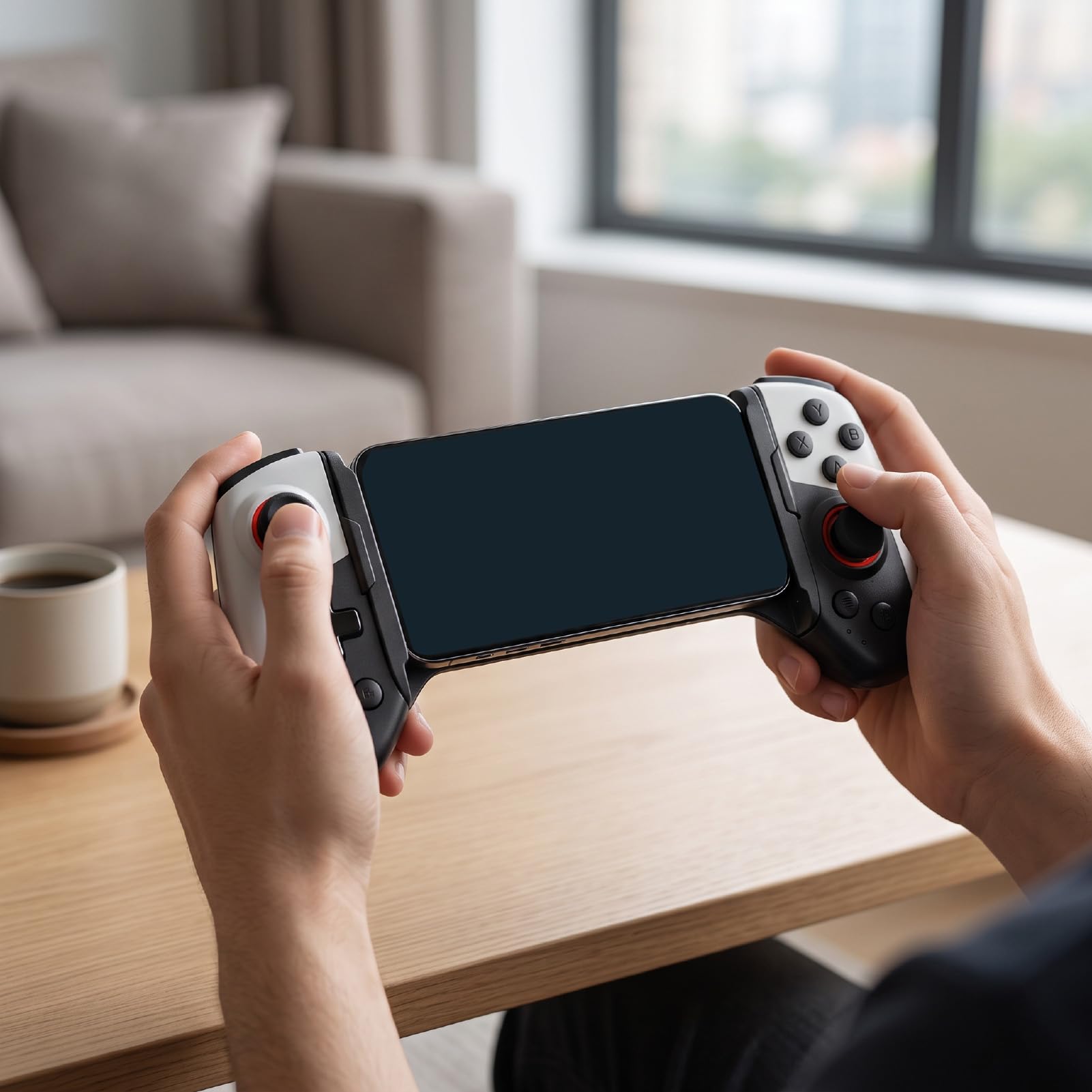 Controller di Gioco Mobile di Tipo C, Bassa Latenza | Plug and Play, Bluetooth, Impugnatura Ergonomica, Controller Telefonico Retrattile per PC Android IOS