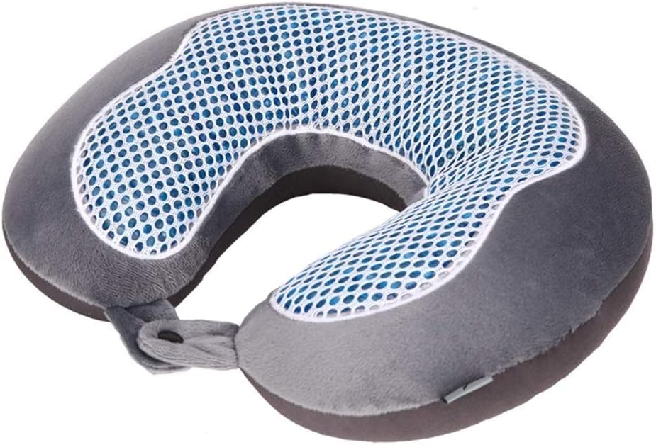 Shaped Airplane Car Flight Pillow,Breathable and Comfortable Degree Support, Plush Velour Cover