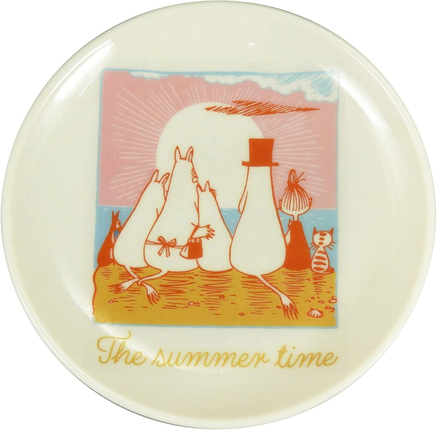 Yamaka Shoten Moomin MM5901-11 The Summer Time Mug, 11.8 fl oz (350 ml), Porcelain, Microwave & Dishwasher Safe, Moomin Goods, Mother's Day Gift, Made in Japan
