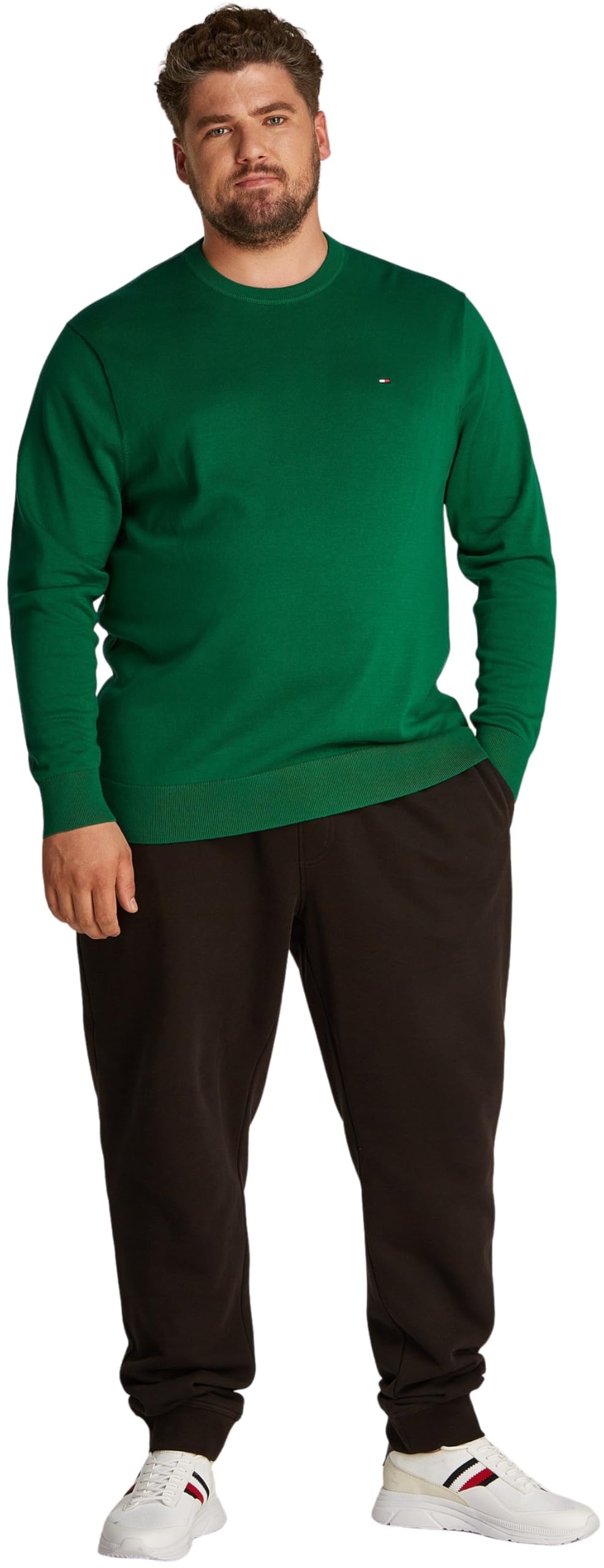 Tommy Hilfiger Uomo Pullover Essential Cotton Scollo Rotondo