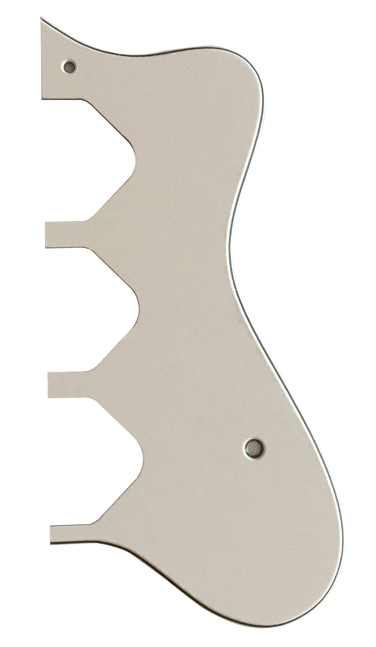 For Riviera Custom P93 Hollow Body Electric Guitar Pickguard (3 Ply White)