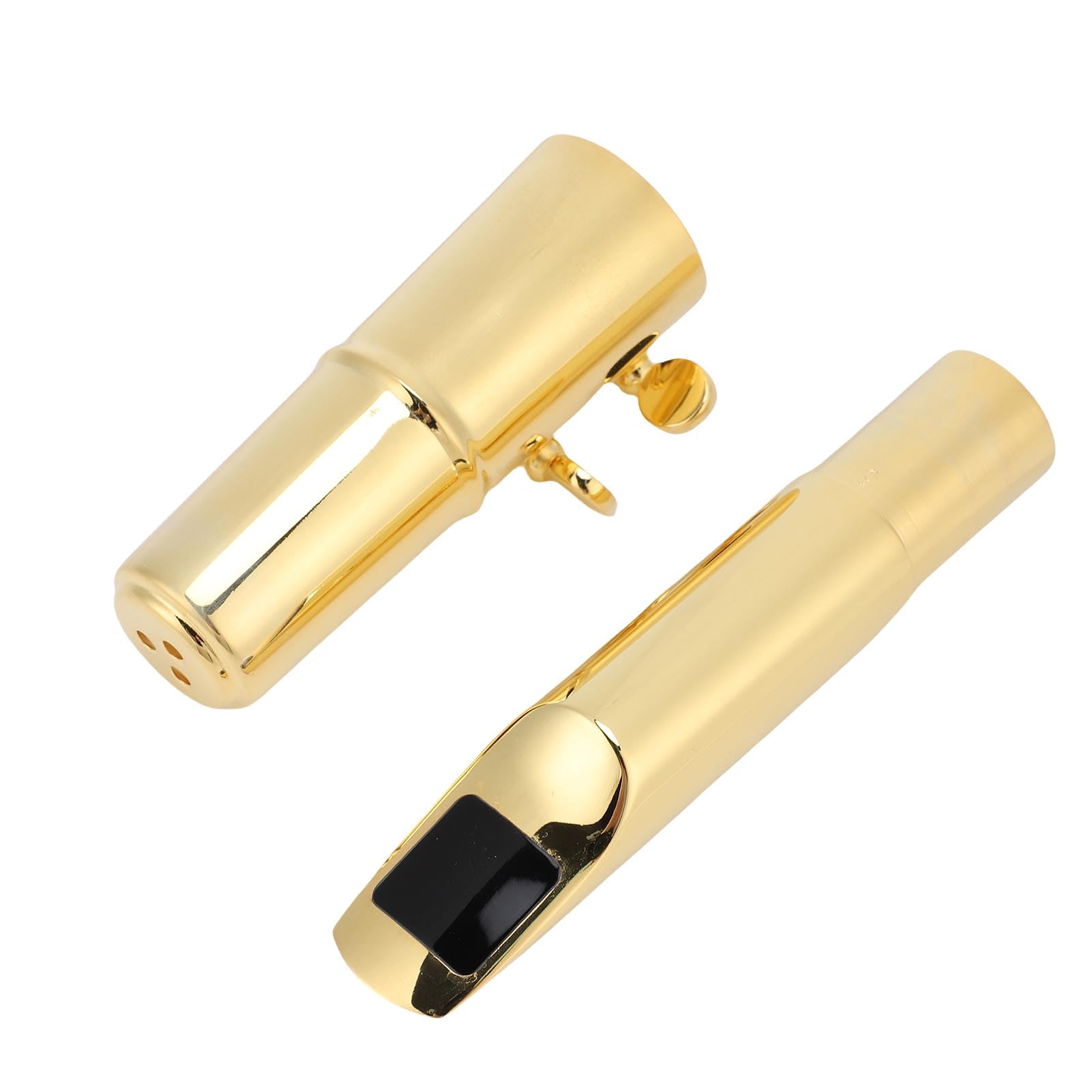 Boquilla de saxofón Tenor Latón Metal Grado Profesional Alto Rendimiento Si Bemol Accesorios para Instrumentos de Viento de Madera para Principiantes y Profesionales