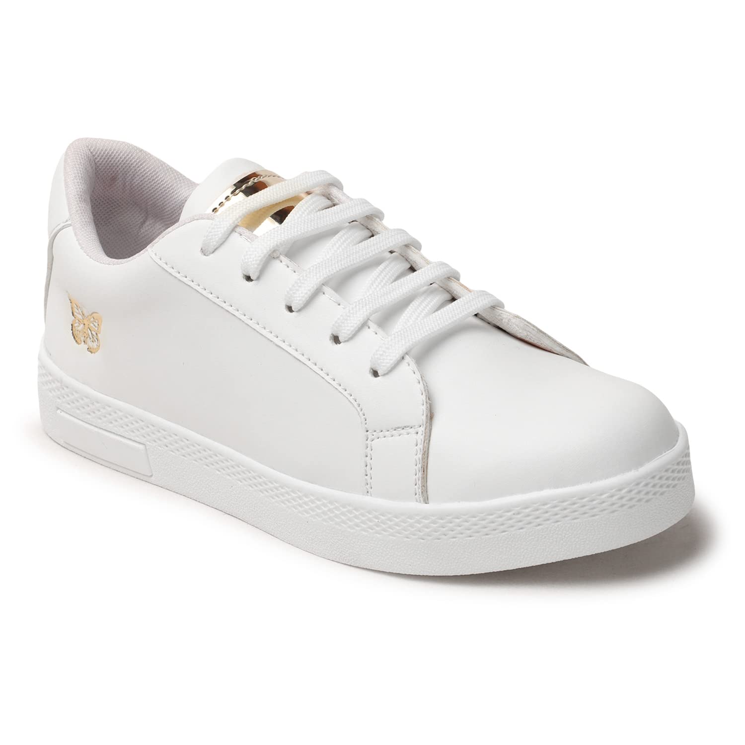 Longwalk Round White Sneakers for Women (UK Size - 4) (B0C2KBZW2M) Amazon Price History, Amazon Price Tracker